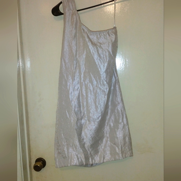 Alexa Adamor shimmer one shoulder dress NWT - Picture 2 of 2